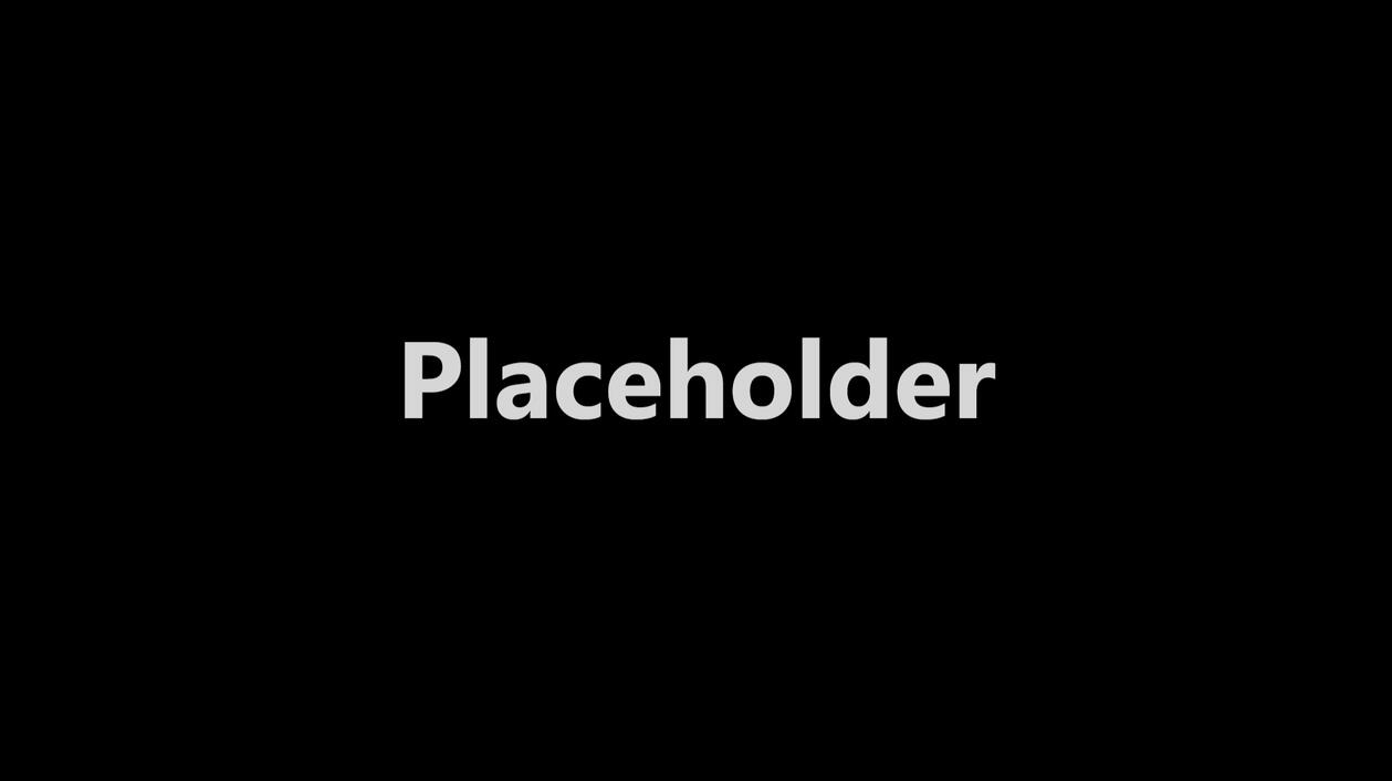 A black background with the word Placeholder in white, centered.